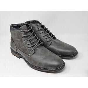 BKE Mens Palmer Boots Grey Sz 12 Buckle